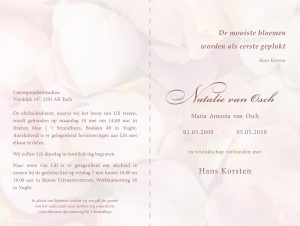 Rouwkaart - Roos - Afbeelding 3