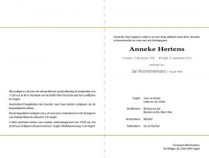 Rouwkaart - Boom in de sneeuw - Afbeelding 3