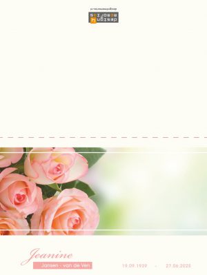 Rouwkaart - Rozen - Afbeelding 3