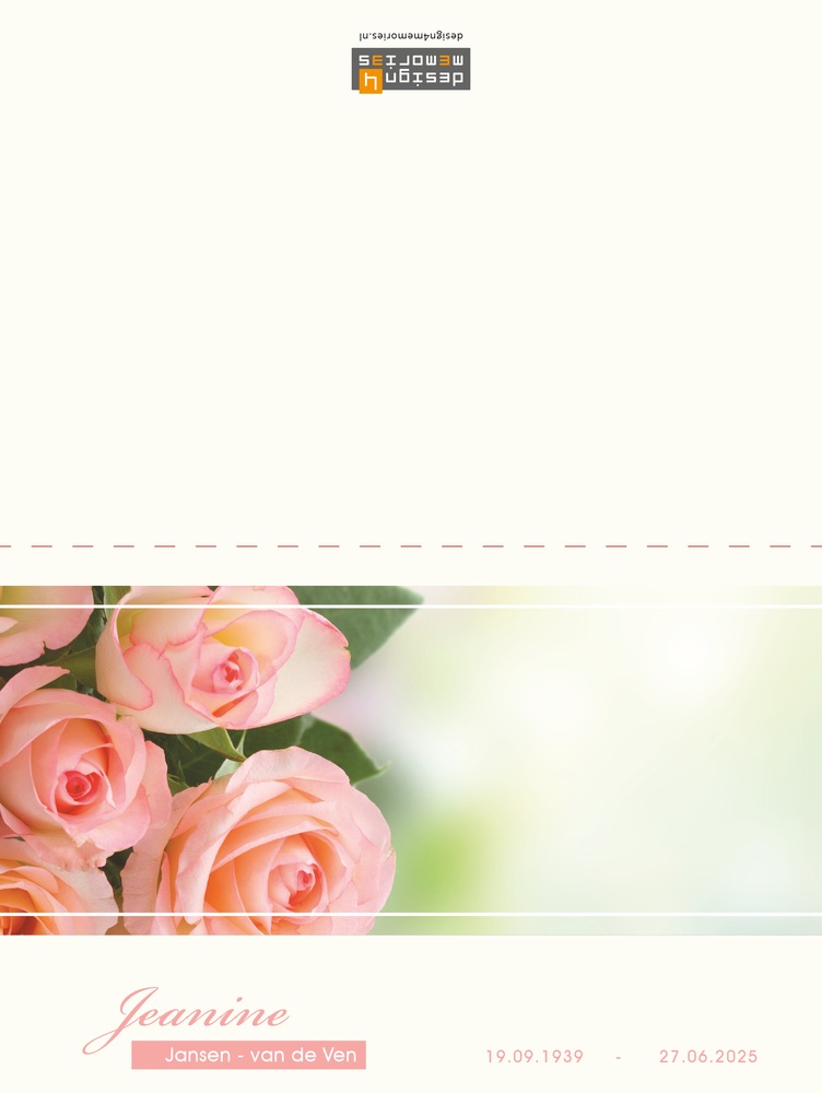Rouwkaart - Rozen - Afbeelding 3