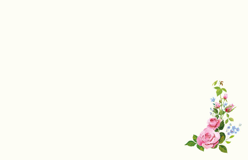 Dankbetuigingskaart - Rozen illustratie - Afbeelding 1