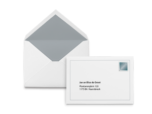 Rouwenvelop - ivoor en wit - Afbeelding 3