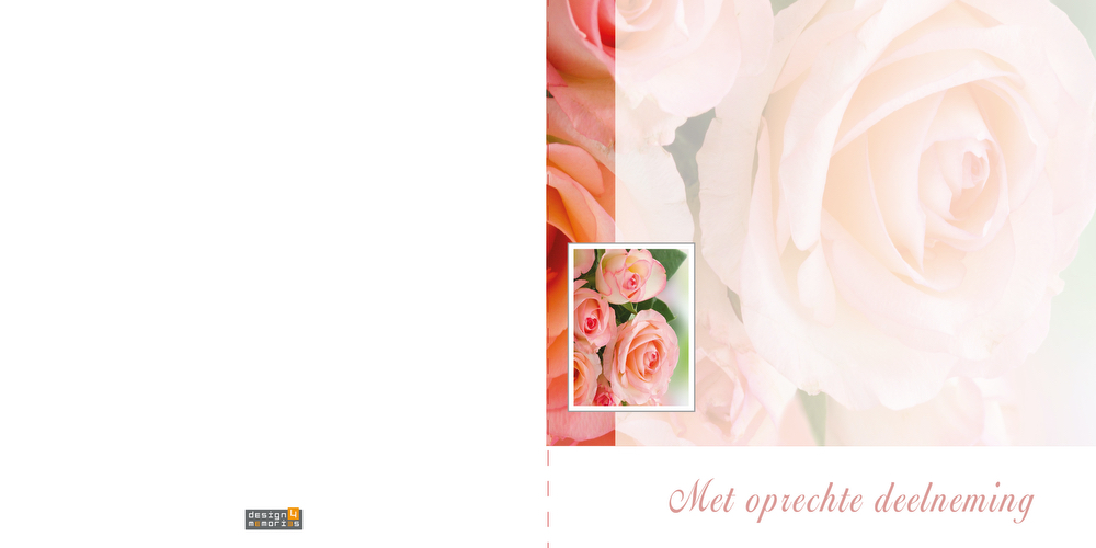 Condoleancekaart - Rozen met miniatuur - Afbeelding 2
