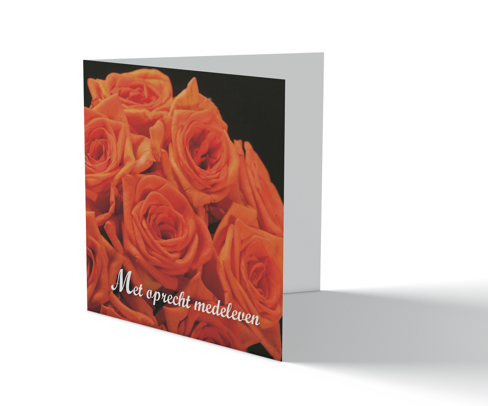 Condoleancekaart - Rozen - Afbeelding 1